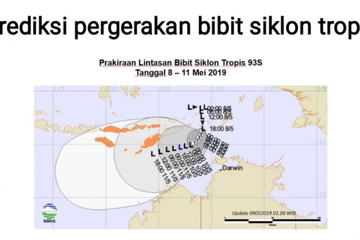 Siklon tropis 93S telah berubah menjadi siklon tropis Lili