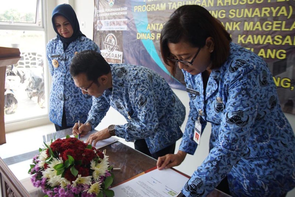 Disperkim-Bank Magelang kerja sama Program Bung Sunarya bagi warga rusunawa