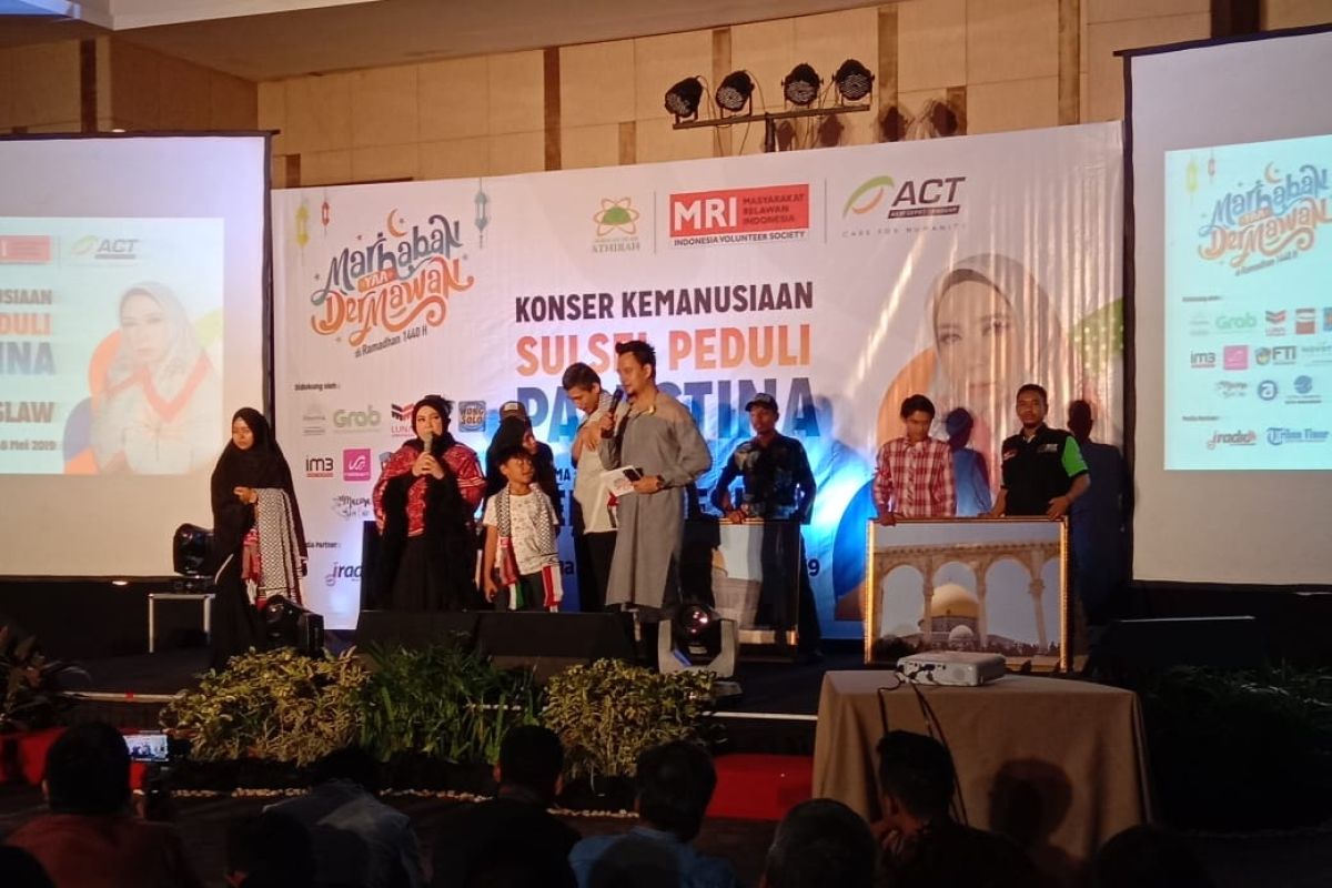 Di Konser Amal Palestina, Melly Goeslaw ajak warga Sulsel berdonasi