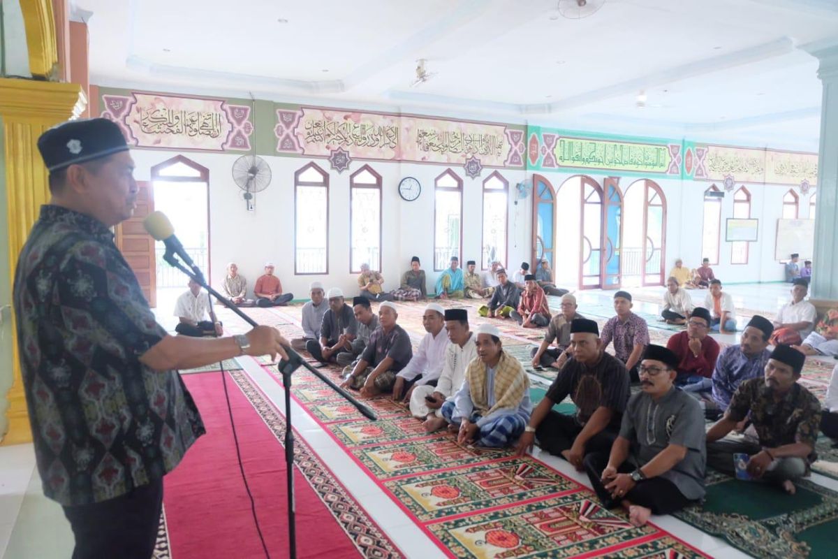 Wabup Inhil Safari Ramadan ke Kecamatan Kateman sekaligus pantau pembangunan