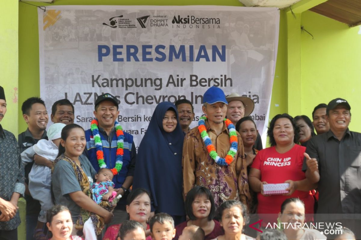 Lembaga Amil Zakat Chevron atasi krisis air bersih Muara Fajar