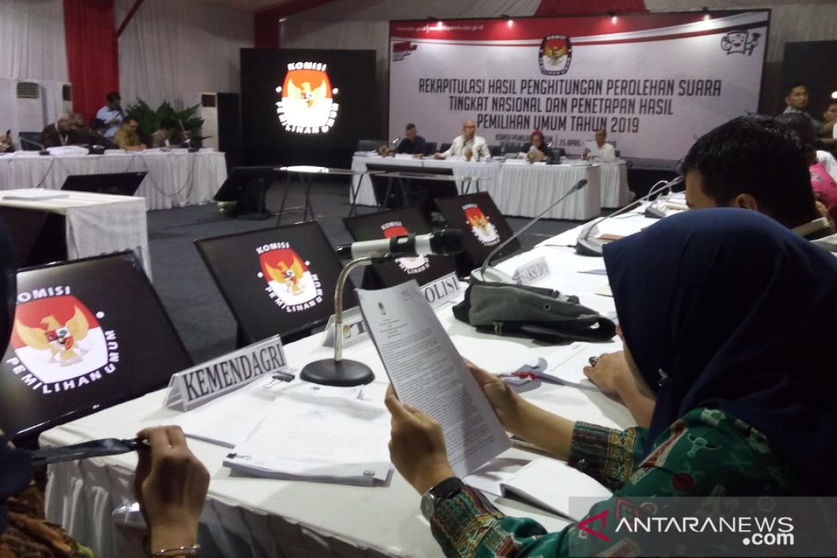 Rekapitulasi nasional KPU, Prabowo-Sandi menang di Riau