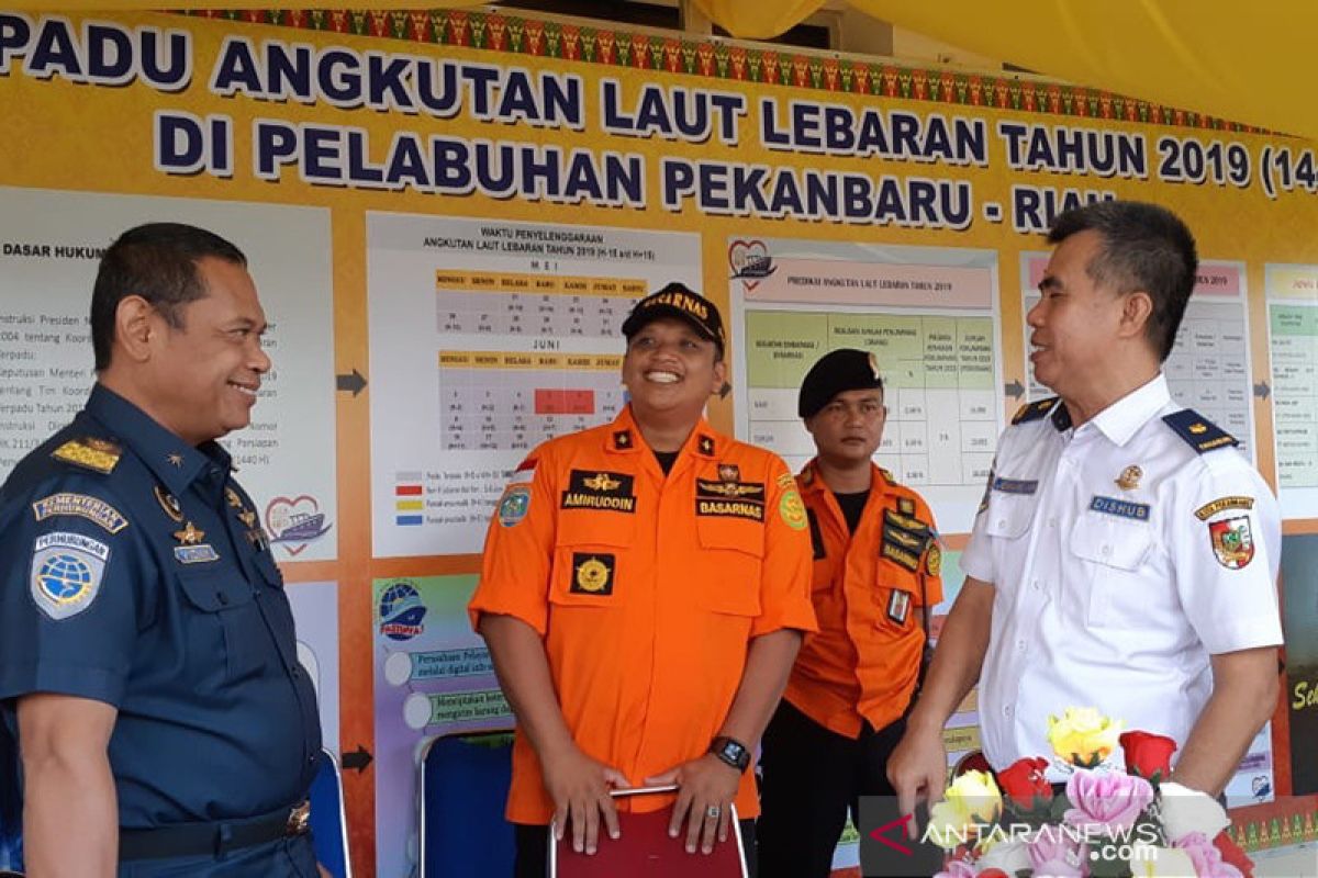 Kepala Basarnas Pekanbaru pantau arus mudik H-7 Lebaran di pelabuhan