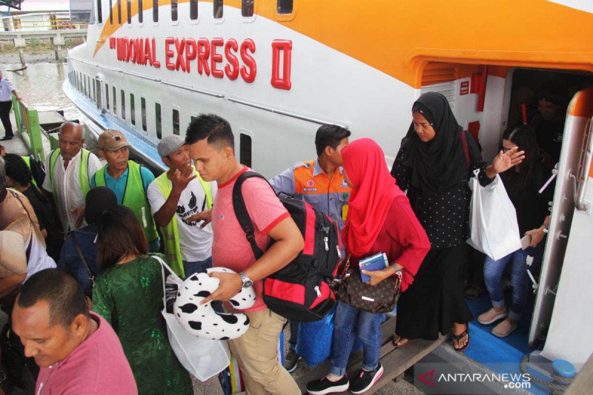 Pemudik Pelabuhan Domestik Dumai mulai berkurang