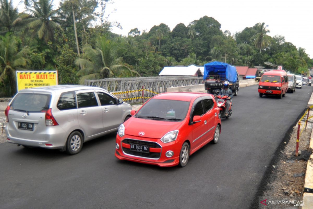 Arus mudik perbatasan Pekanbaru - Sumbar lengang