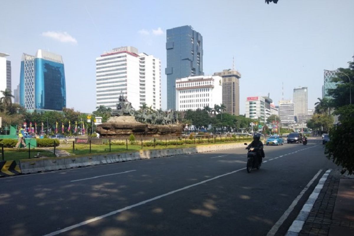 Arus lalu lintas lancar tidak ada unjuk rasa di Gedung MK