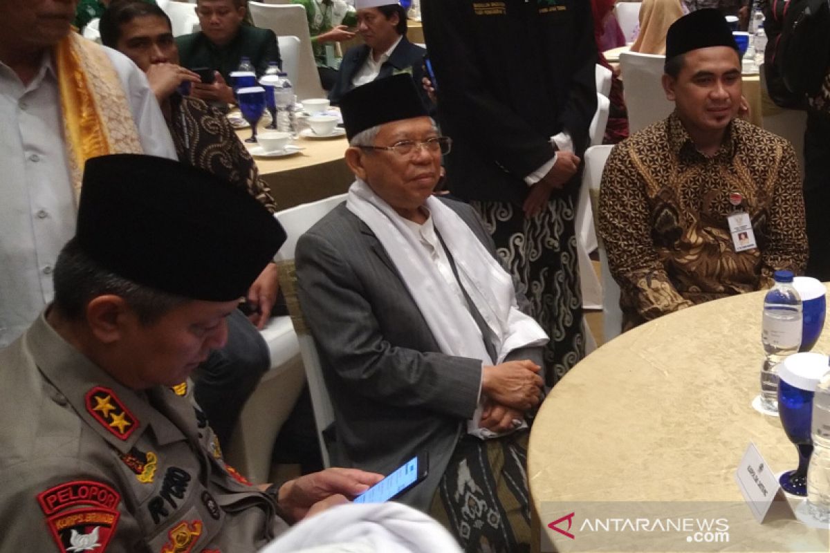 MK sidangkan sengketa Pilpres, Ma'ruf Amin hadiri halalbihalal PWNU Jateng