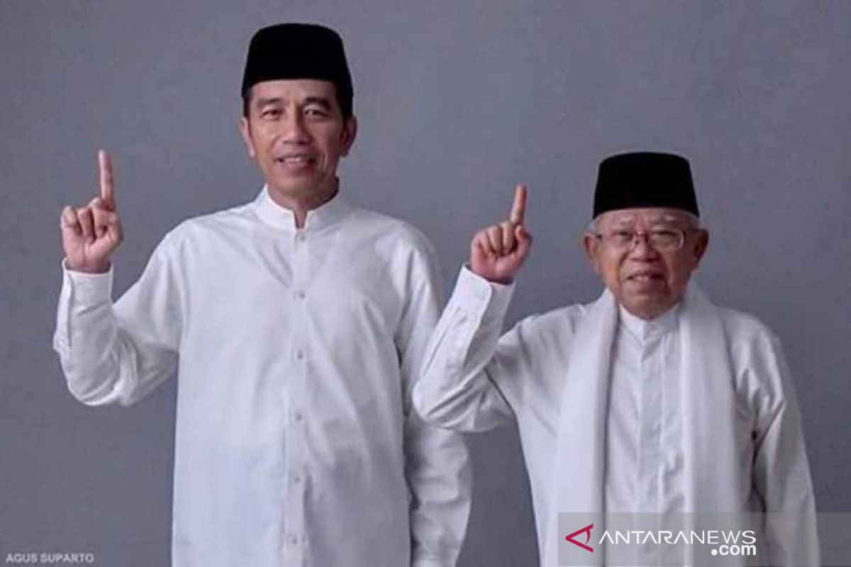 Jokowi-Ma'ruf Amin berangkat ke KPU dari Istana Merdeka