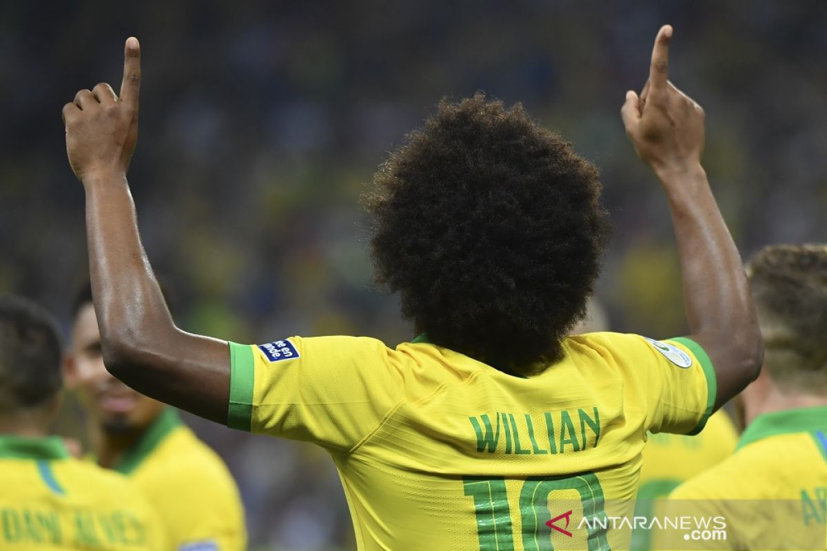 Cedera hamstring, Willian absen bela Brasil di final Copa America