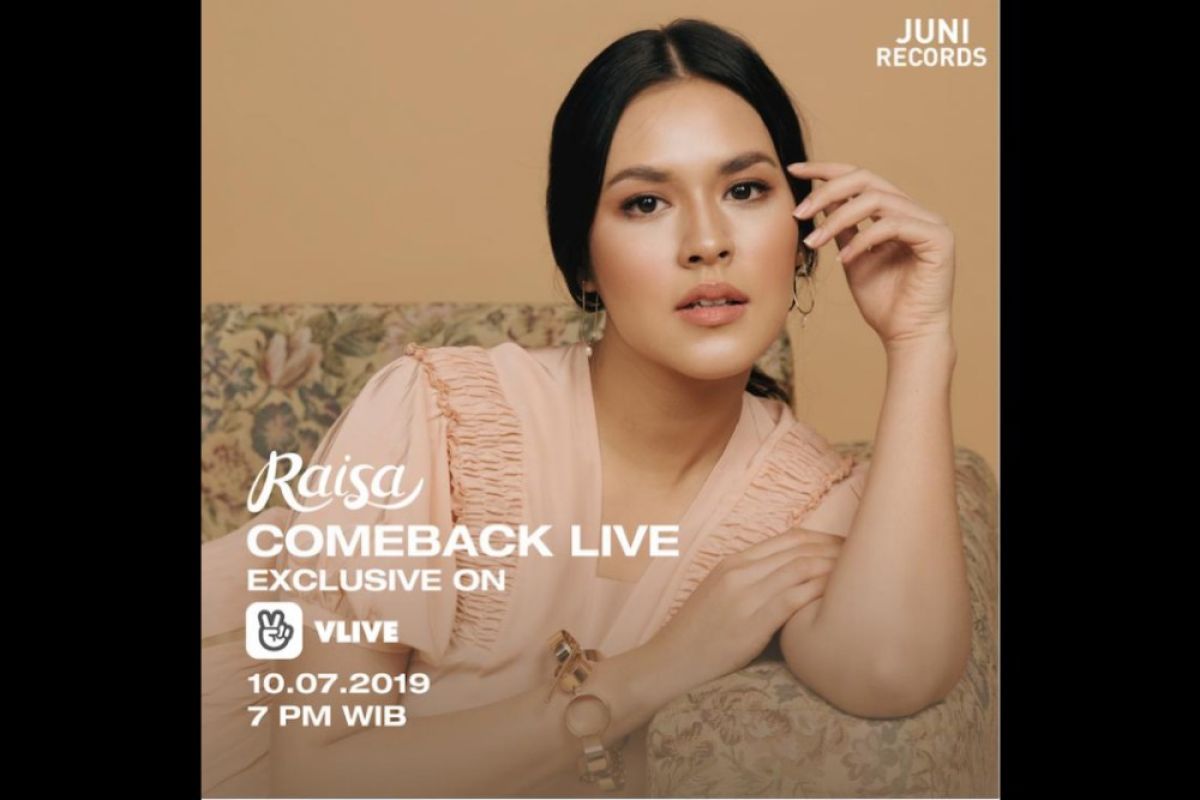 Raisa promosikan single melalui siaran layanan live streaming V LIVE