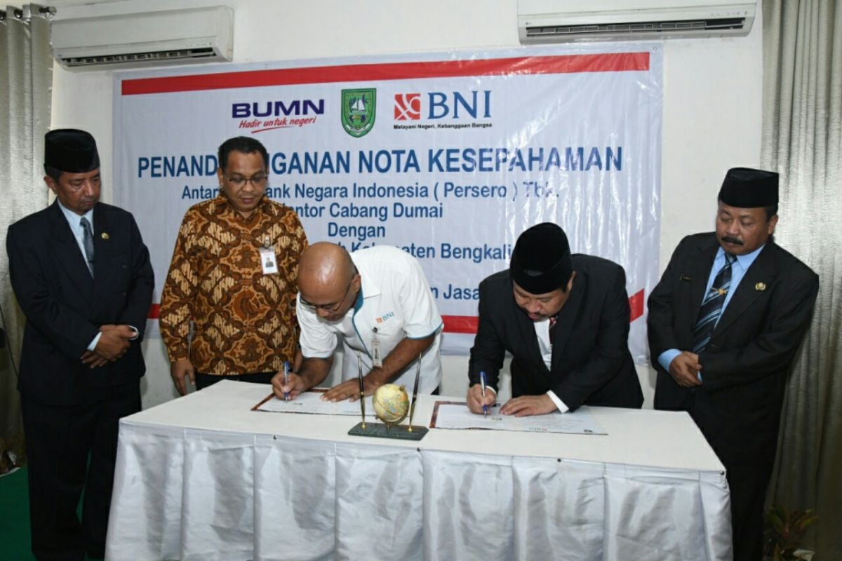 Bengkalis MoU dengan BNI terkait penyediaan layanan perbankan