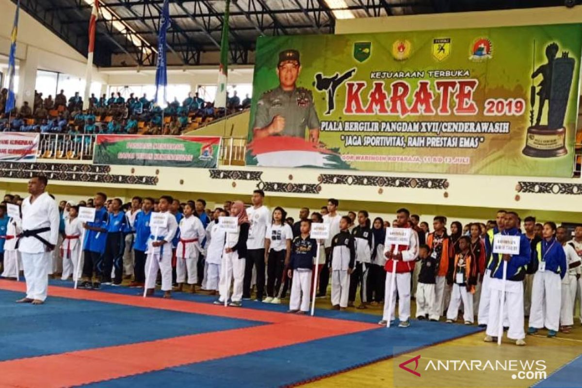 Pangdam Cenderawasih : kejuaraan karate 2019 untuk jaring bibit atlet PON