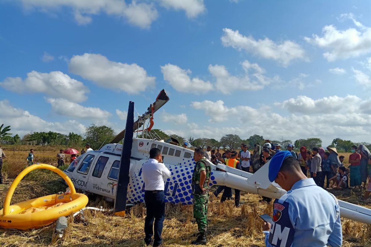 Tunggu investigasi KNKT, Penyebab jatuhnya helikopter di Lombok