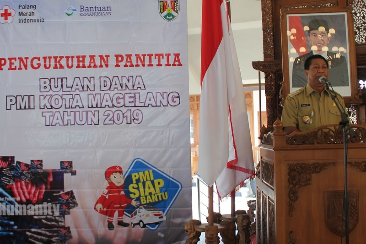 Gaji Agustus Wali Kota Magelang disumbangkan untuk Bulan Dana PMI