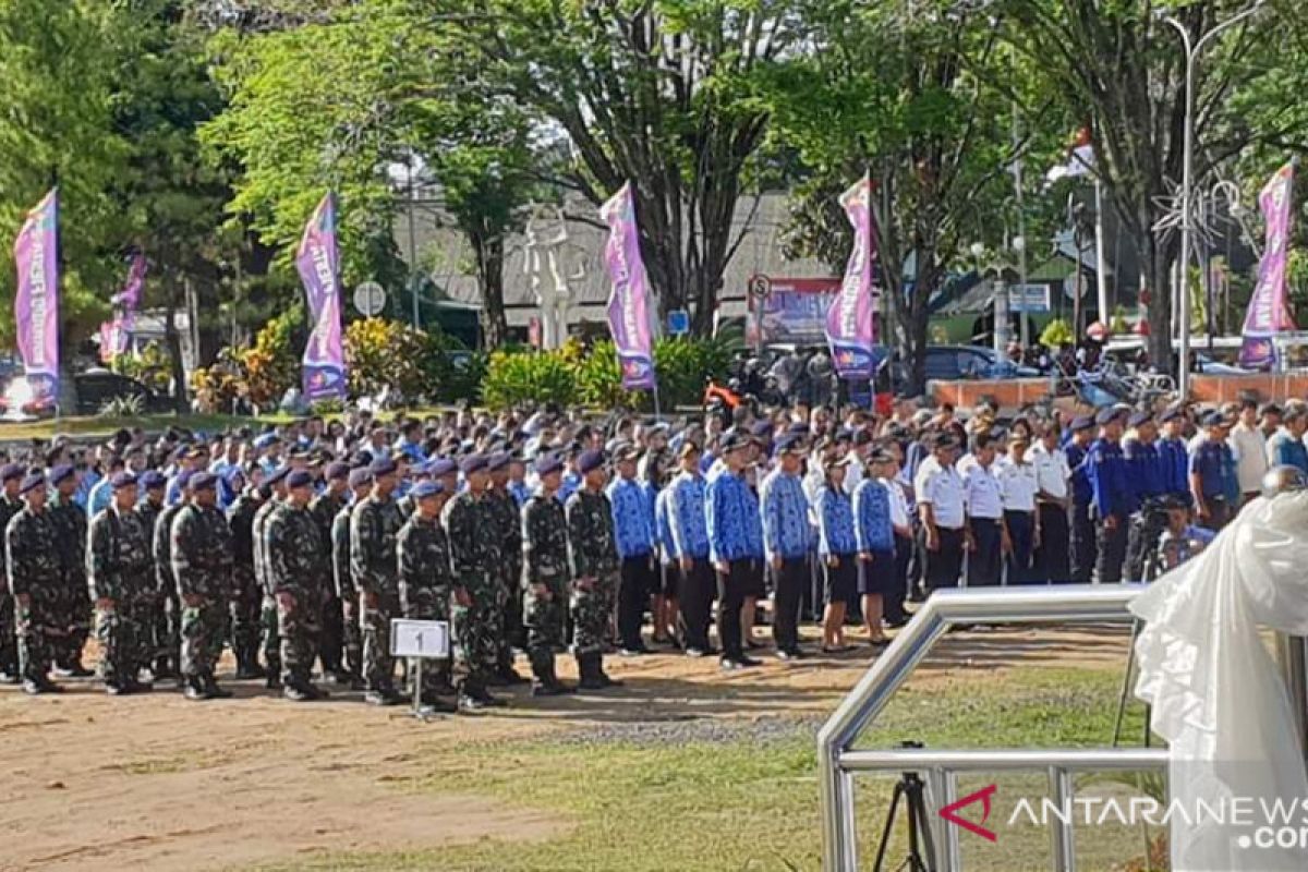 Pemkot gelar Upacara peringati HUT ke-396 Kota Manado