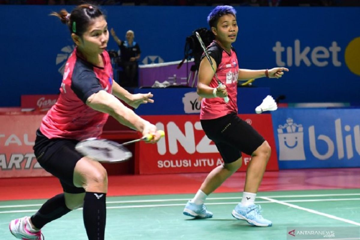 Greysia/Apriyani terhenti di perempat final Thailand Open