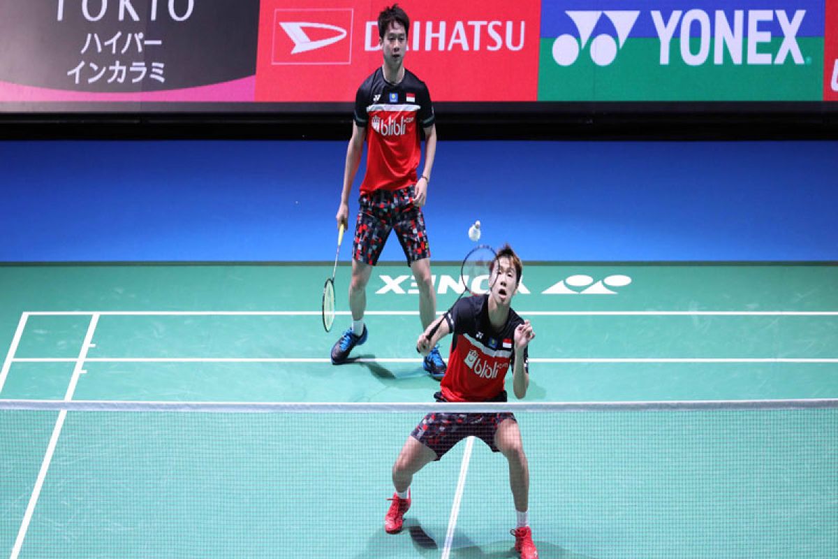 Kevin/Marcus kembali ungguli Hendra/Ahsan di final  Japan Open