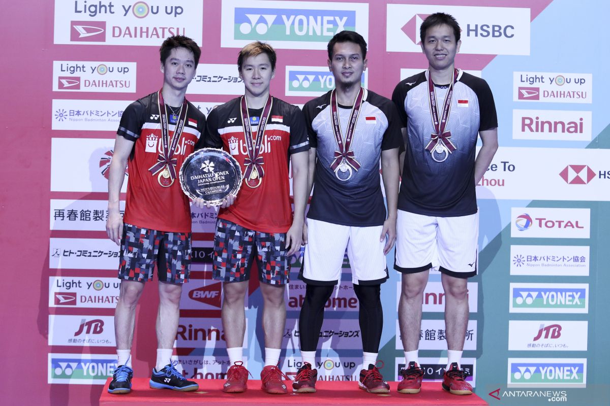 Hendra/Ahsan nikmati laga, Minions raih hattrick Japan Open