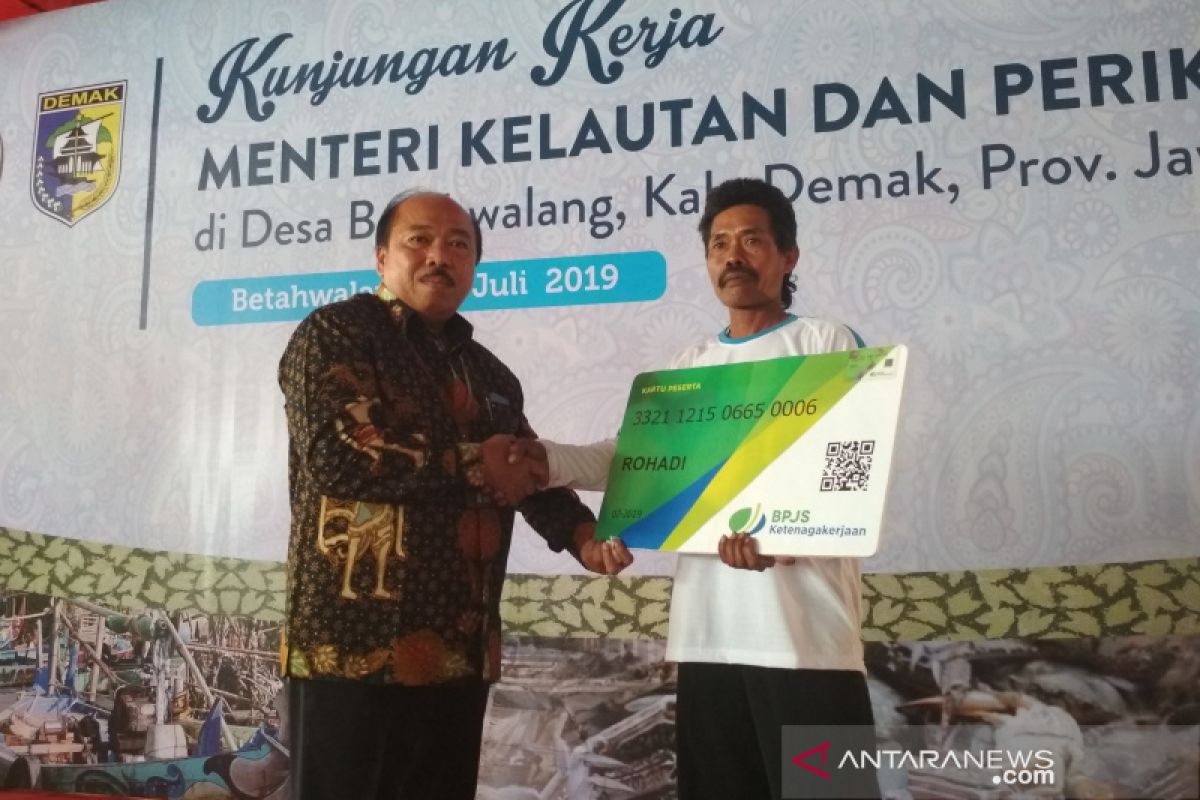 Selama tiga bulan, Iuran kepesertaan sosial ketenagakerjaan nelayan Demak dijamin