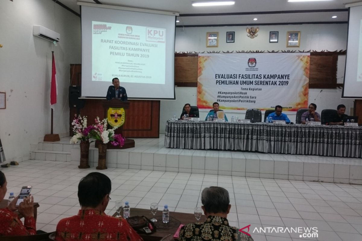 Tingkat partisipasi pemilih pada Pemilu 2019 di Gumas lampaui target