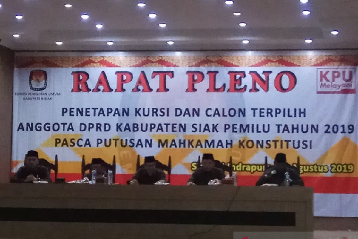 Calon Anggota DPRD Siak sudah ditetapkan, berikut nama-namanya