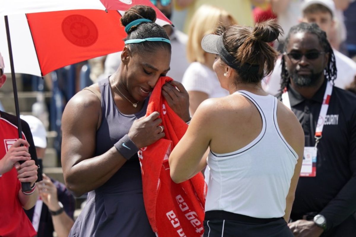 Tenis -- Cedera paksa Serena serahkan gelar Toronto kepada Andreescu