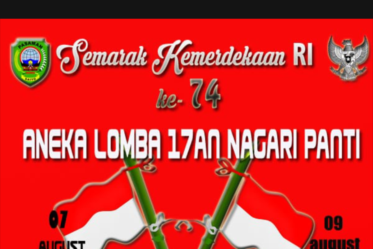 Semarakkan HUT ke-74 Republik Indonesia, beragam lomba dibelar