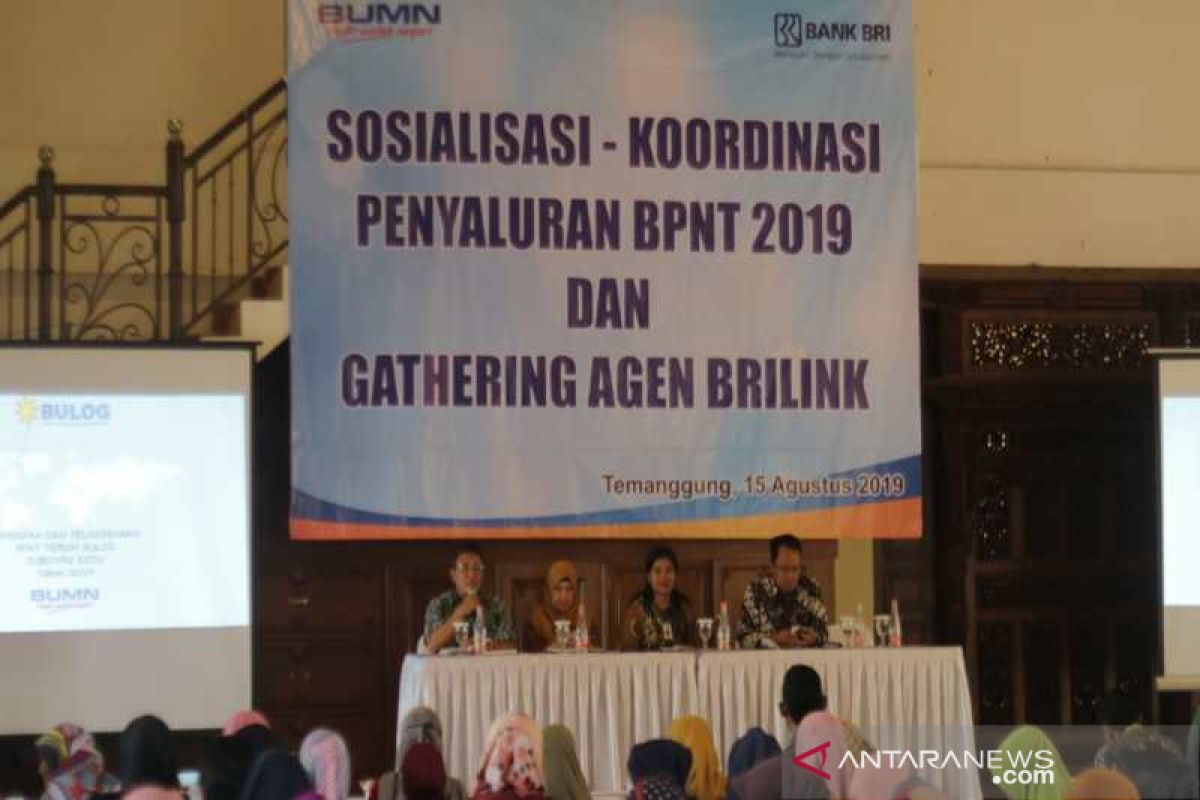 BRI di Temanggung salurkan BPNT Rp4,9 miliar