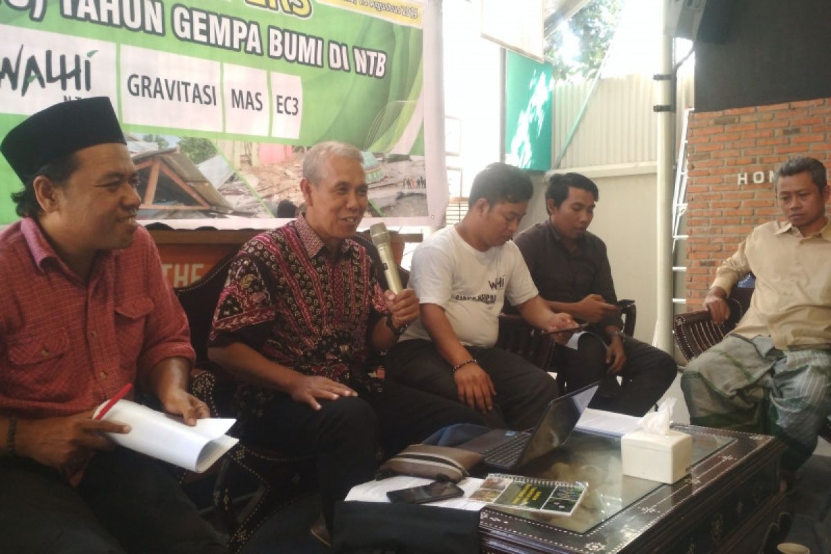 LSM: perkembangan rehabilitasi  rekonstruksi pascagempa NTB berjalan lambat