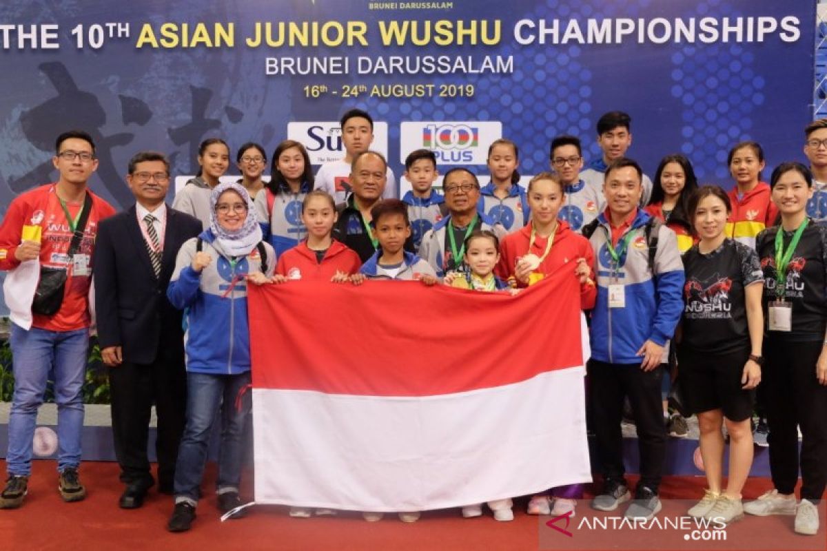 Atlet cilik Indonesia raih medali emas pada kejuaraan Wushu Junior Asia