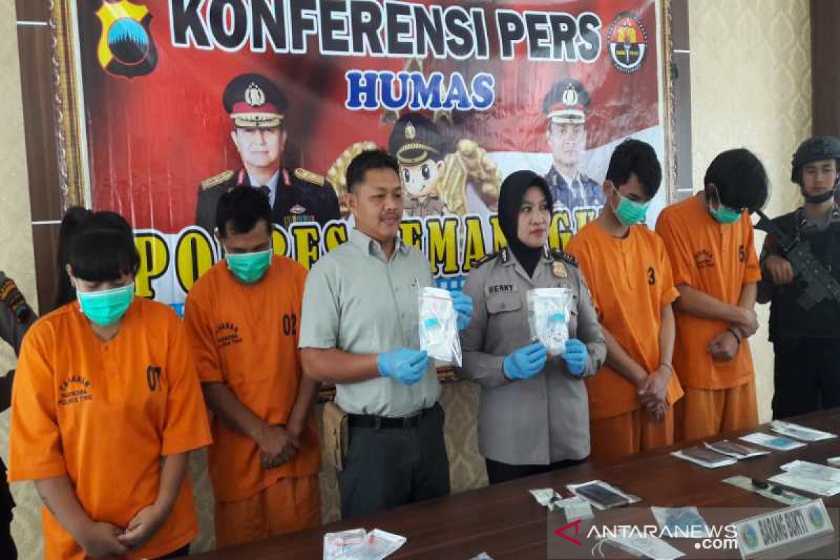 Operasi Antik Candi, Polres Temanggung tahan empat tersangka narkoba