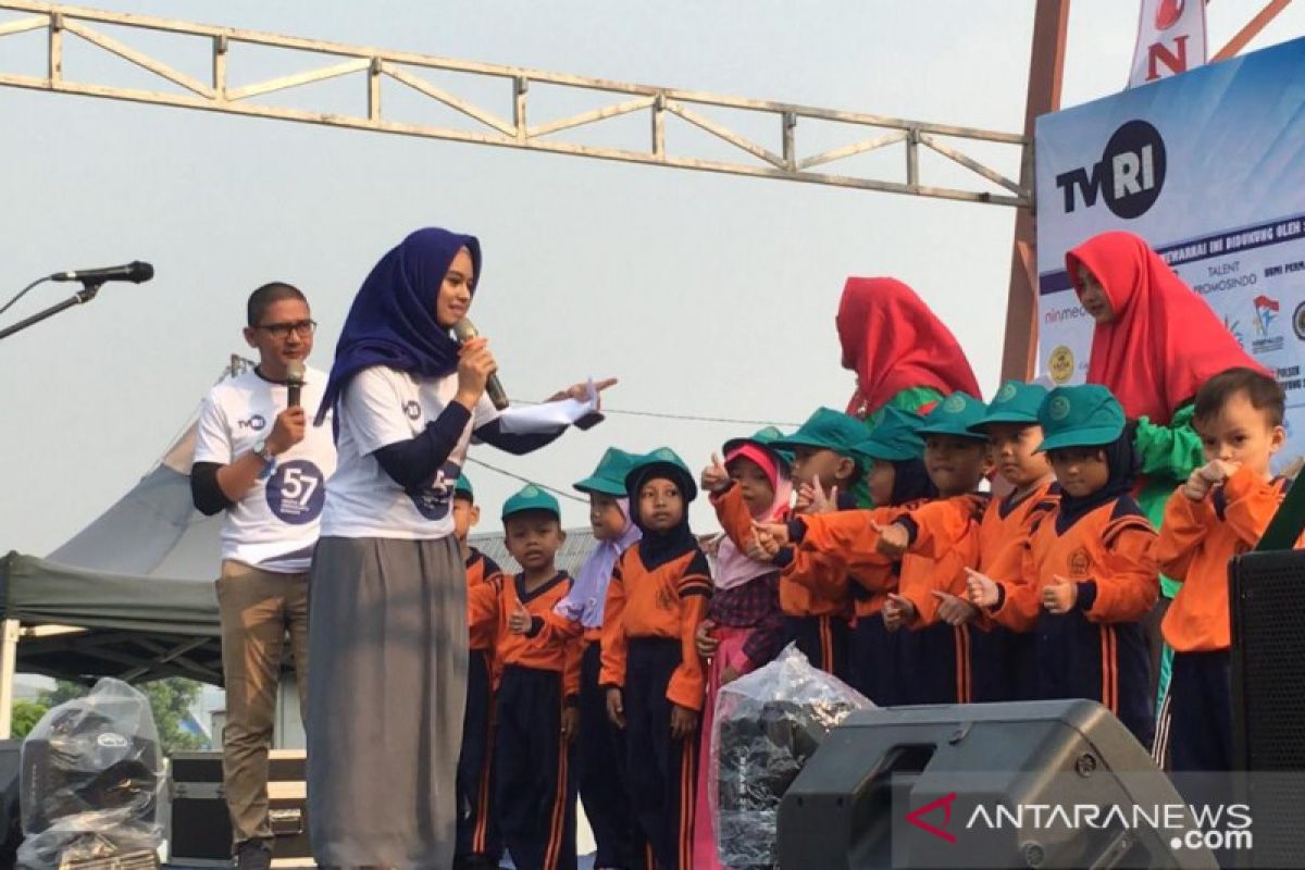 800-an anak TK meriahkan HUT TVRI Riau