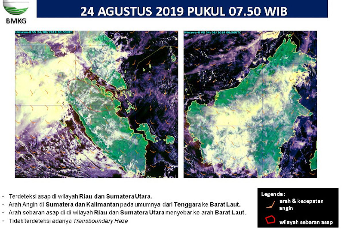 584 titik panas indikasi Karhutla "kepung" Sumatera, Riau terbanyak