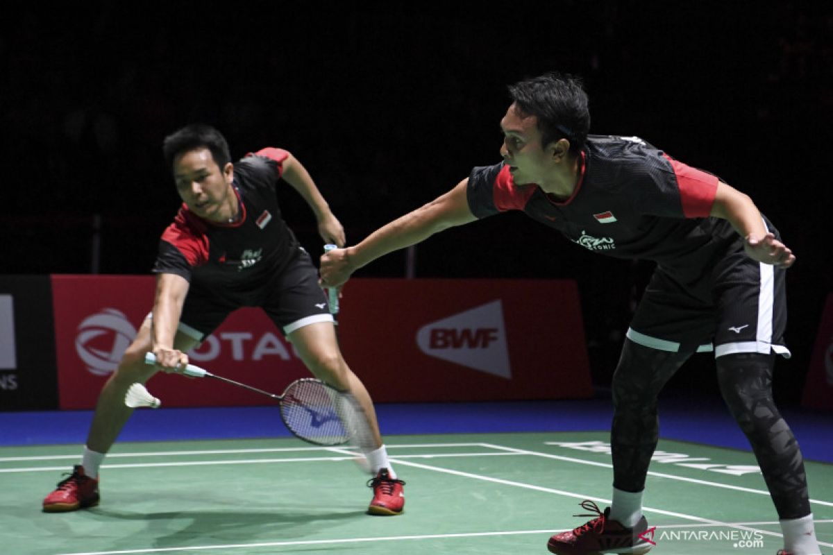 Hendra/Ahsan melaju ke final Kejuaraan Dunia 2019