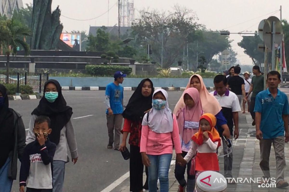 VIDEO - Warga Pekanbaru nekad ikut Car Free Day meski udara berasap