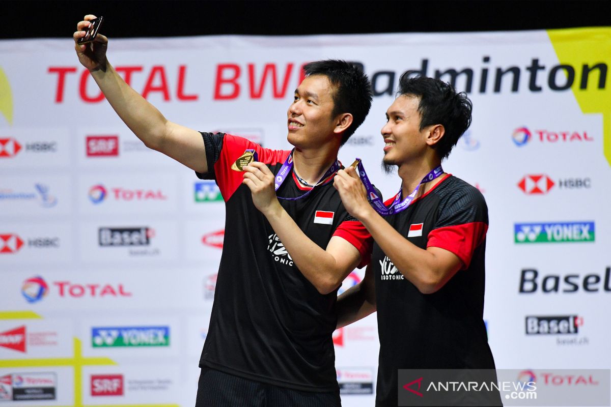 Ahsan/Hendra tak sangka kawinkan gelar All England dan Kejuaraan Dunia