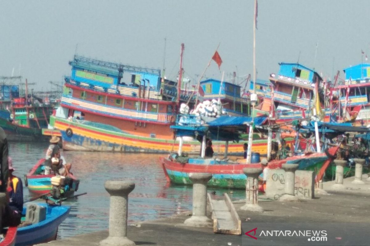 Gelombang tinggi, aktivitas di TPI Pekalongan sepi