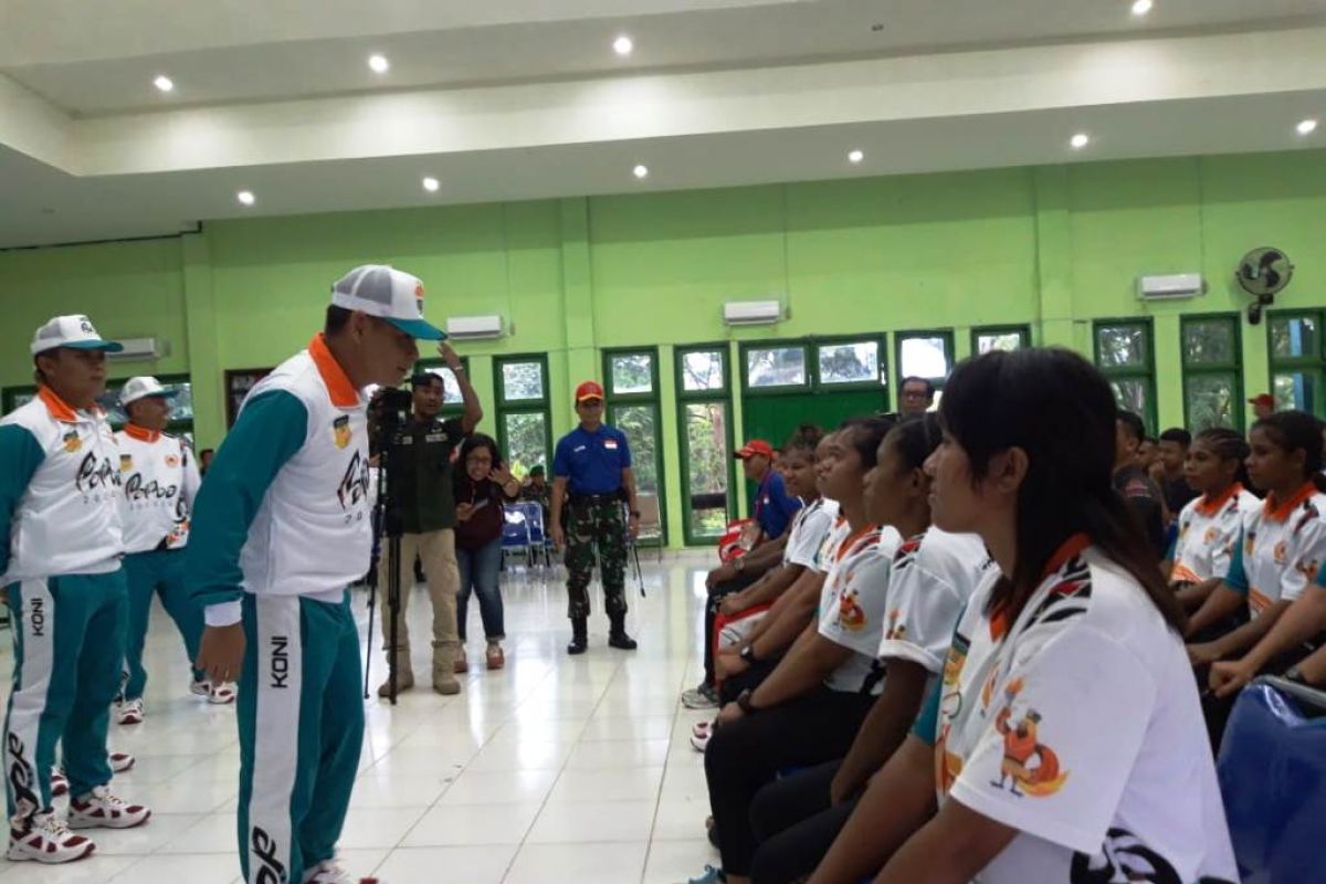 Atlet PON 2020 asal Papua digembleng di Rindam XVII/Cenderawasih