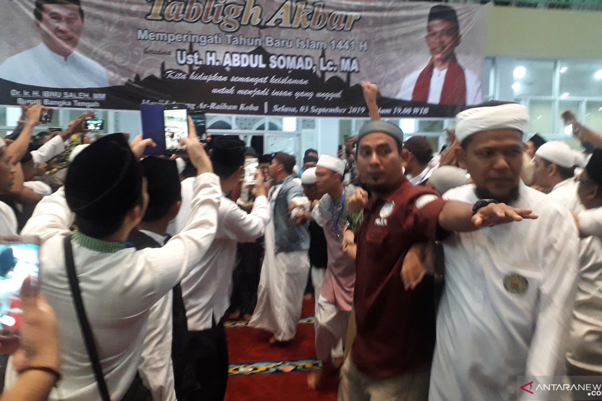 Ribuan warga Bangka Tengah antusias sambut UAS