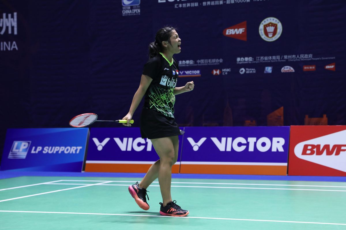 Dikalahkan Zhang, Gregoria gagal ke babak dua China Open