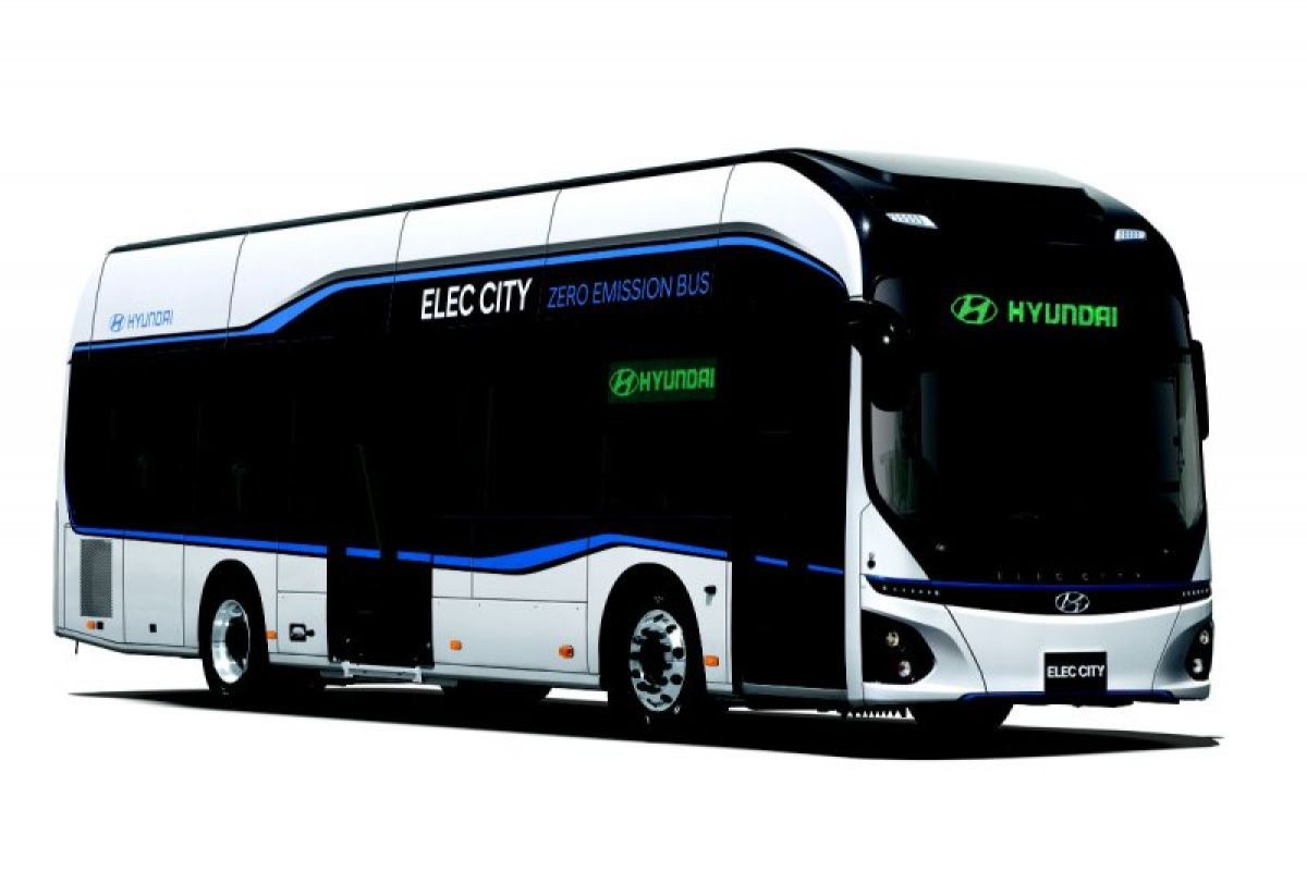 Bus listrik Hyundai sediakan info "real time"