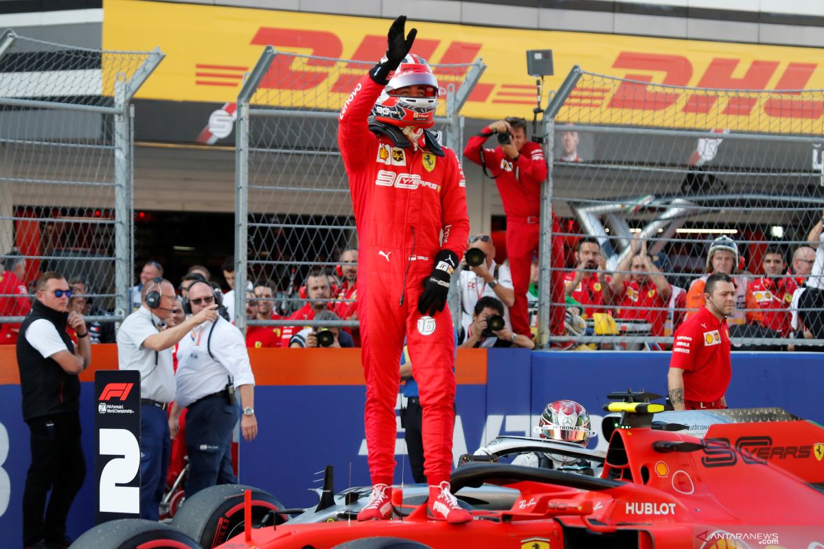 Charles  Leclerc raih pole position GP Rusia