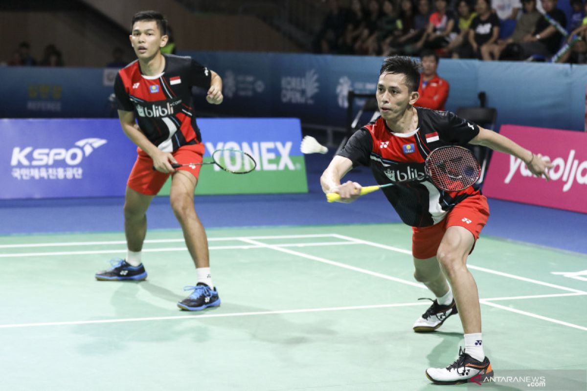 Kemenangan Fajar/Rian genapi ganda putra ke babak kedua Denmark Open