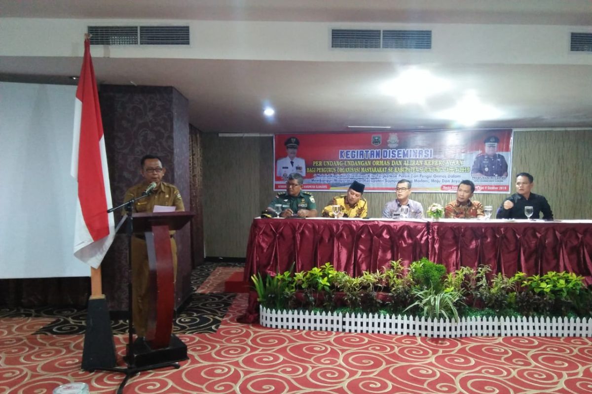 Kesbangpol Sijunjung gelar diseminasi, tingkatkan pemahaman Ormas