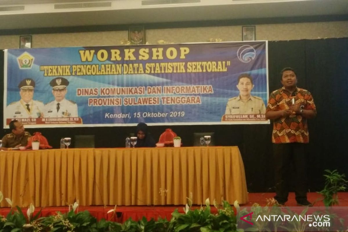 Diskominfo Sultra gelar workshop  pengelola data sektoral