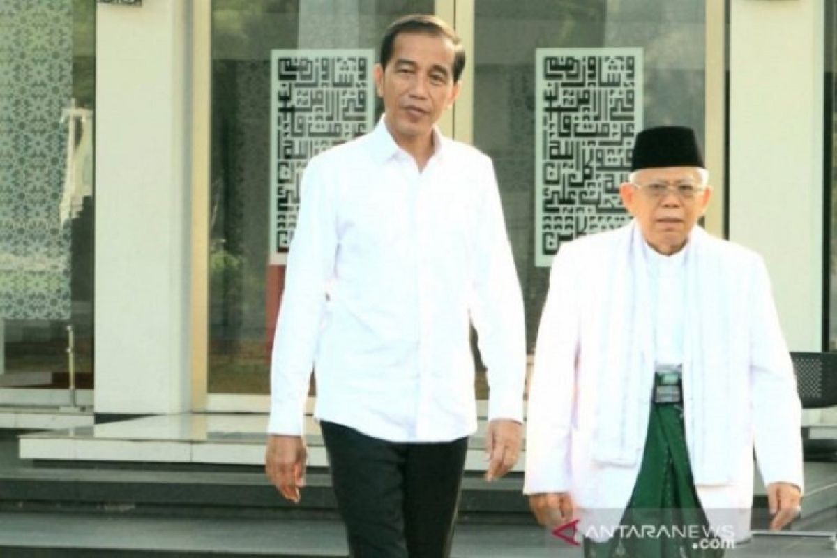 Jokowi sampaikan Pelantikan dirinya dan Ma'ruf Amin berlangsung sederhana dan hikmat