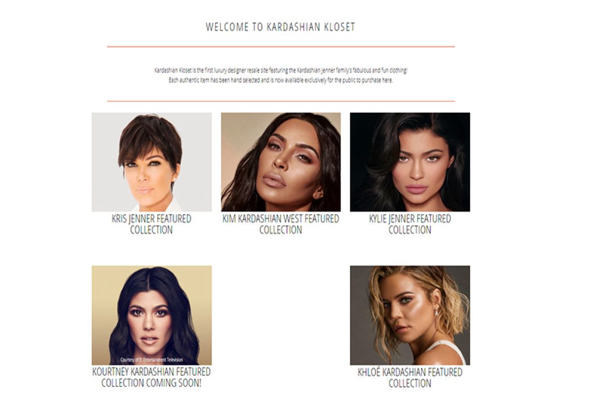 Keluarga Kardashian - Jenner menjual pakaian bekas secara online