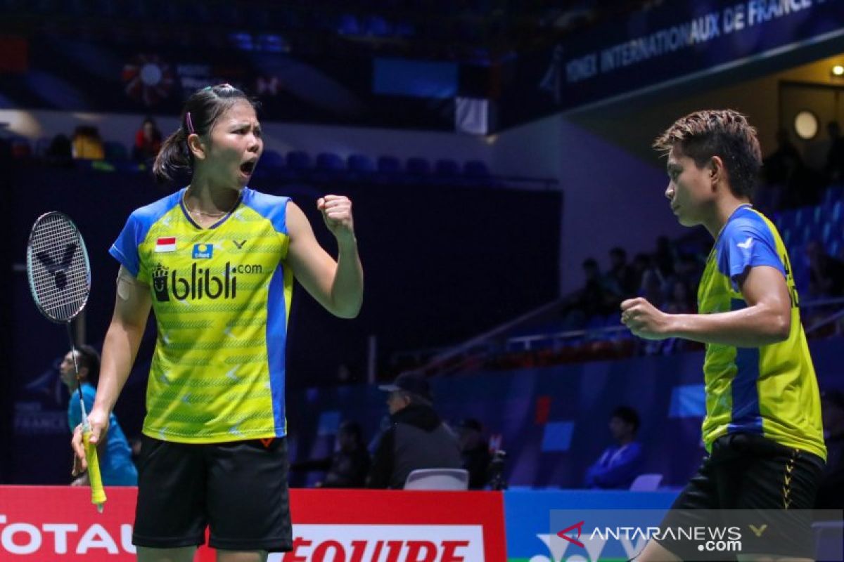 Greysia/Apriyani antisipasi Liu/Xia di babak dua French Open 2019