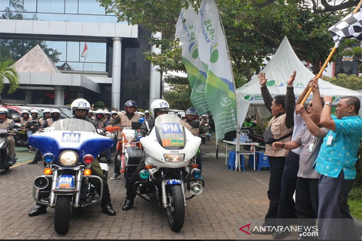 BPJS Ketenagakerjaan sosialisasikan keselamatan berkendara lewat "rolling thunder"