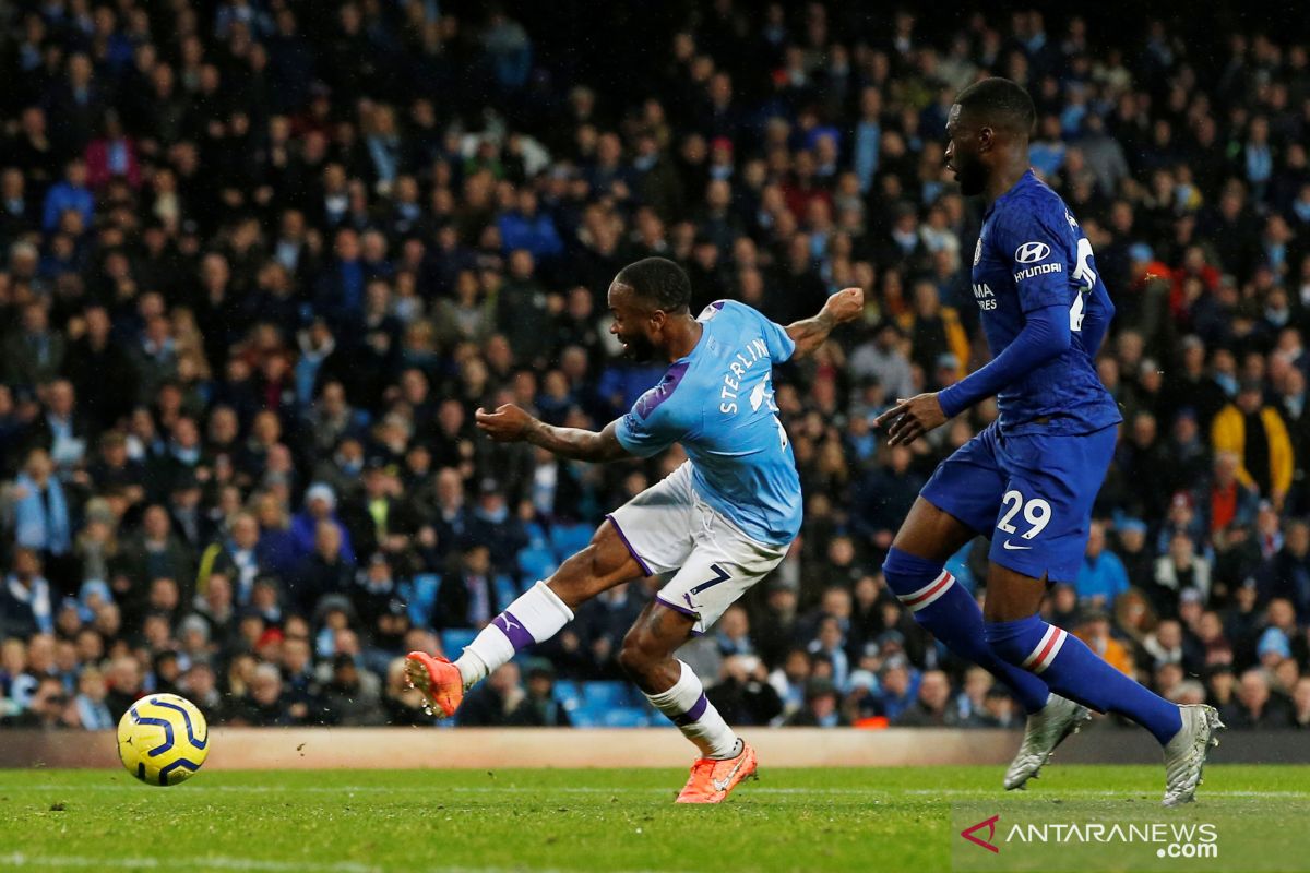 Manchester City hajar Chelsea 2-1. Berikut ringkasannya